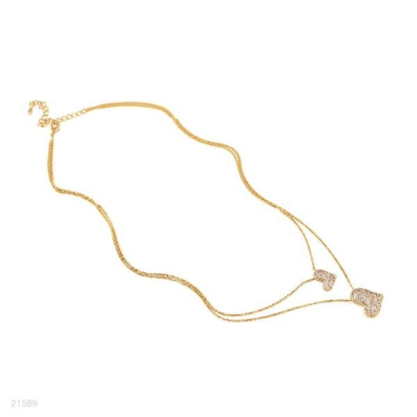 Pendant 2 ZC Hearts Lux88-Gld-Clear - Image 2