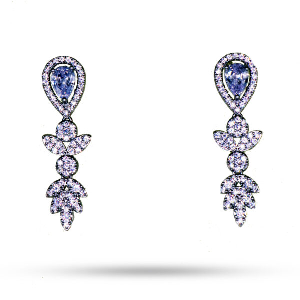 Elegant Sapphire & Diamond Drop Earrings