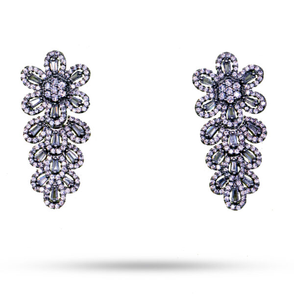 Vintage-Style Ruby & Diamond Drop Earrings